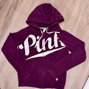 Victoria's Secret Purple Hoodie with White Logo